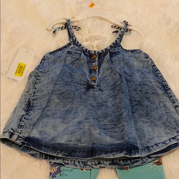 Chambray Top and legging Set - Picture 3 of 4